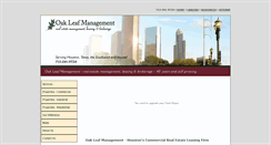 Desktop Screenshot of oakleafmgmt.com